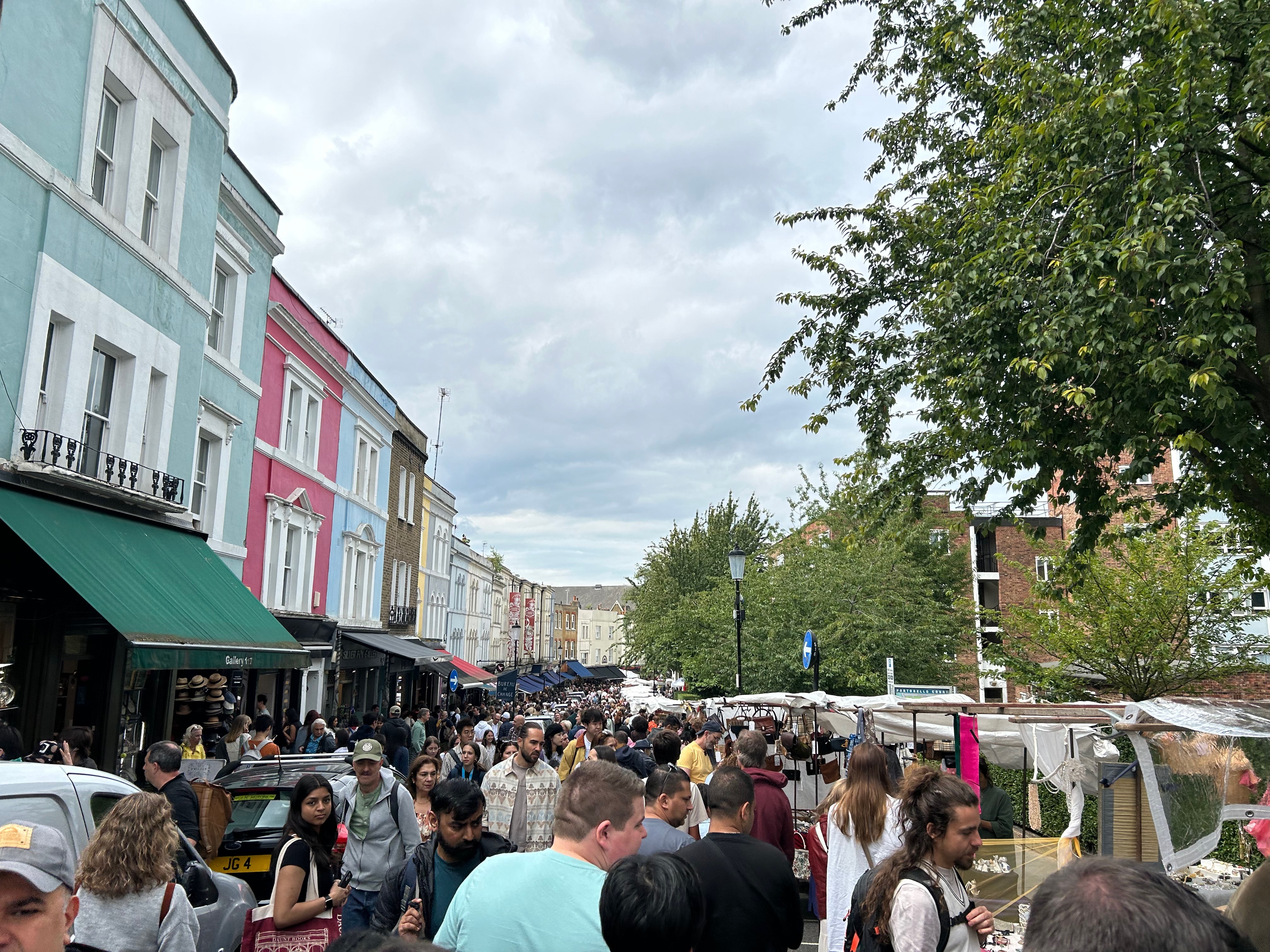 Portobello Road Market in Notting Hill
