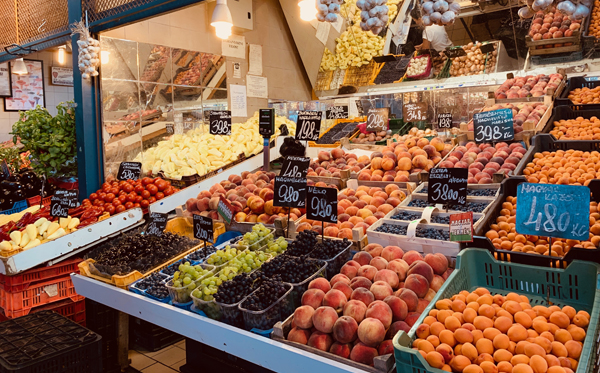 Produce at Central Market Budapest