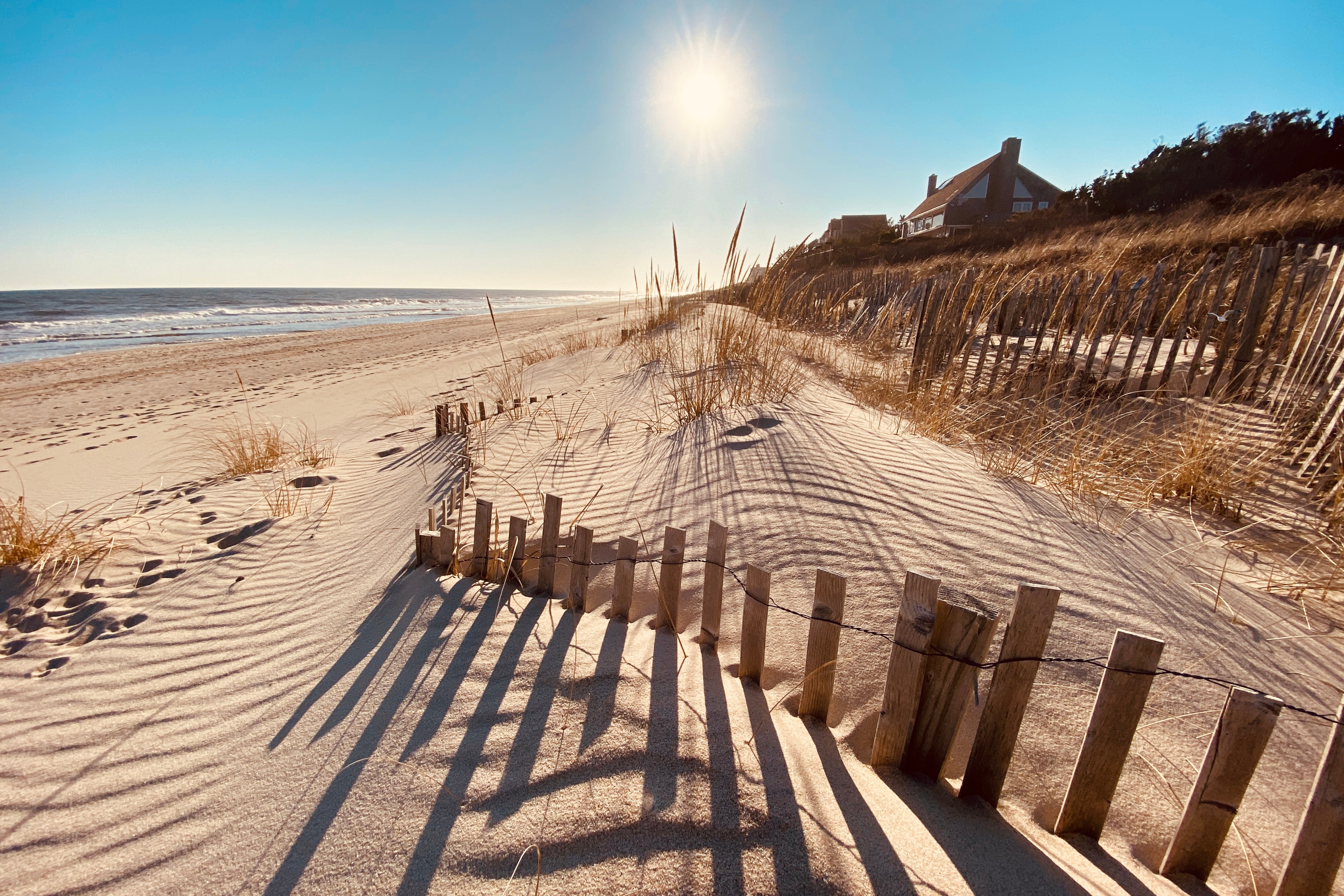 Beach in East Hampton on Long Island