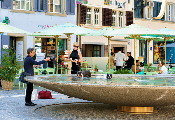 Munsterhof Square in Zurich, Switzerland