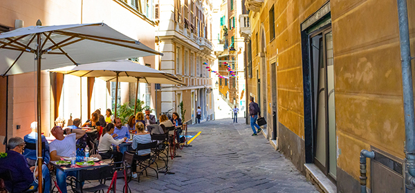 Genoa in the Liguria Region of Italy