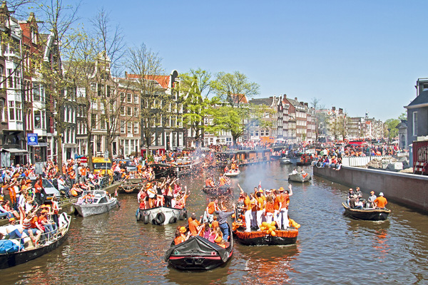 Queensday Celebration in Amsterdam