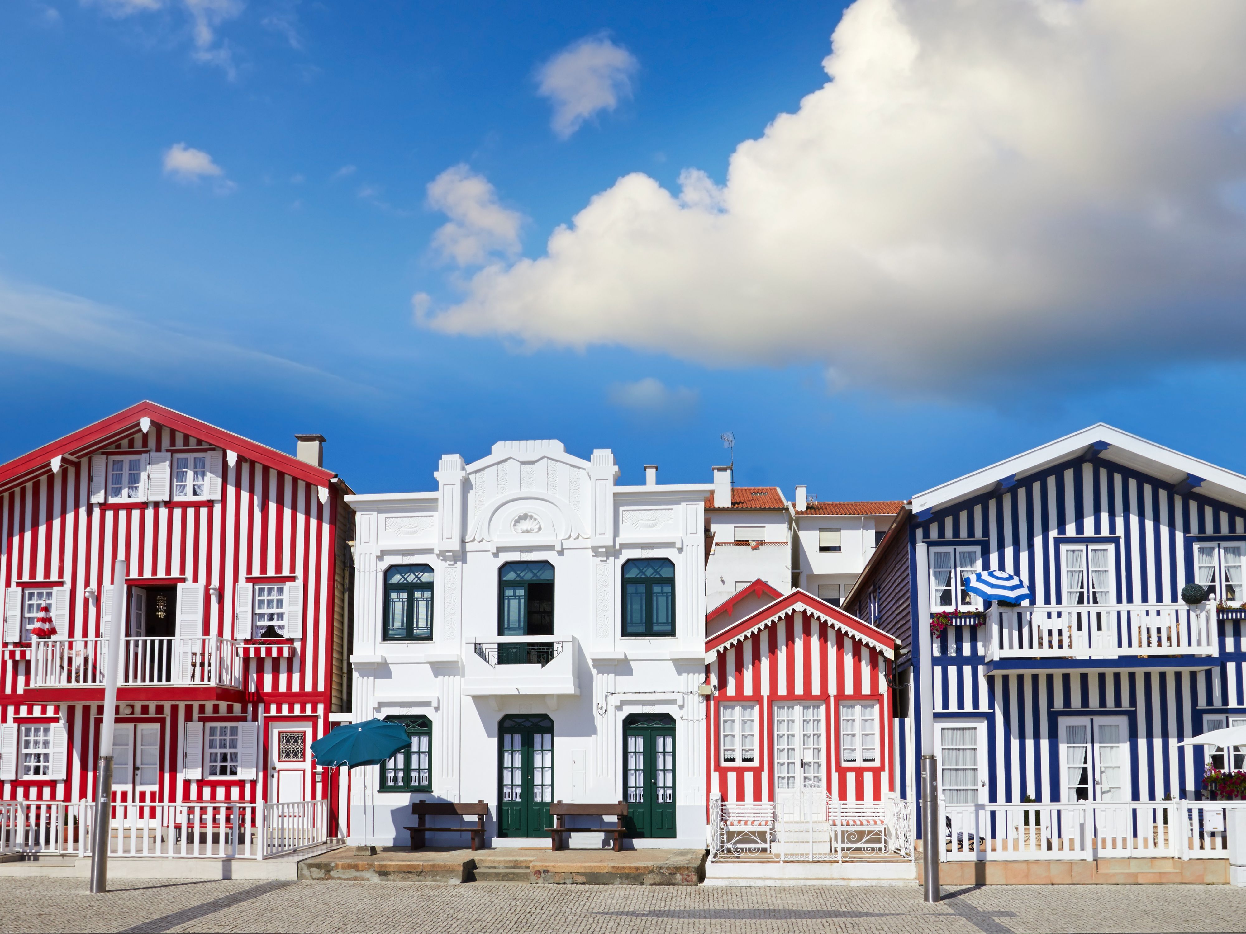 Costa Nova in Aveiro, Portugal