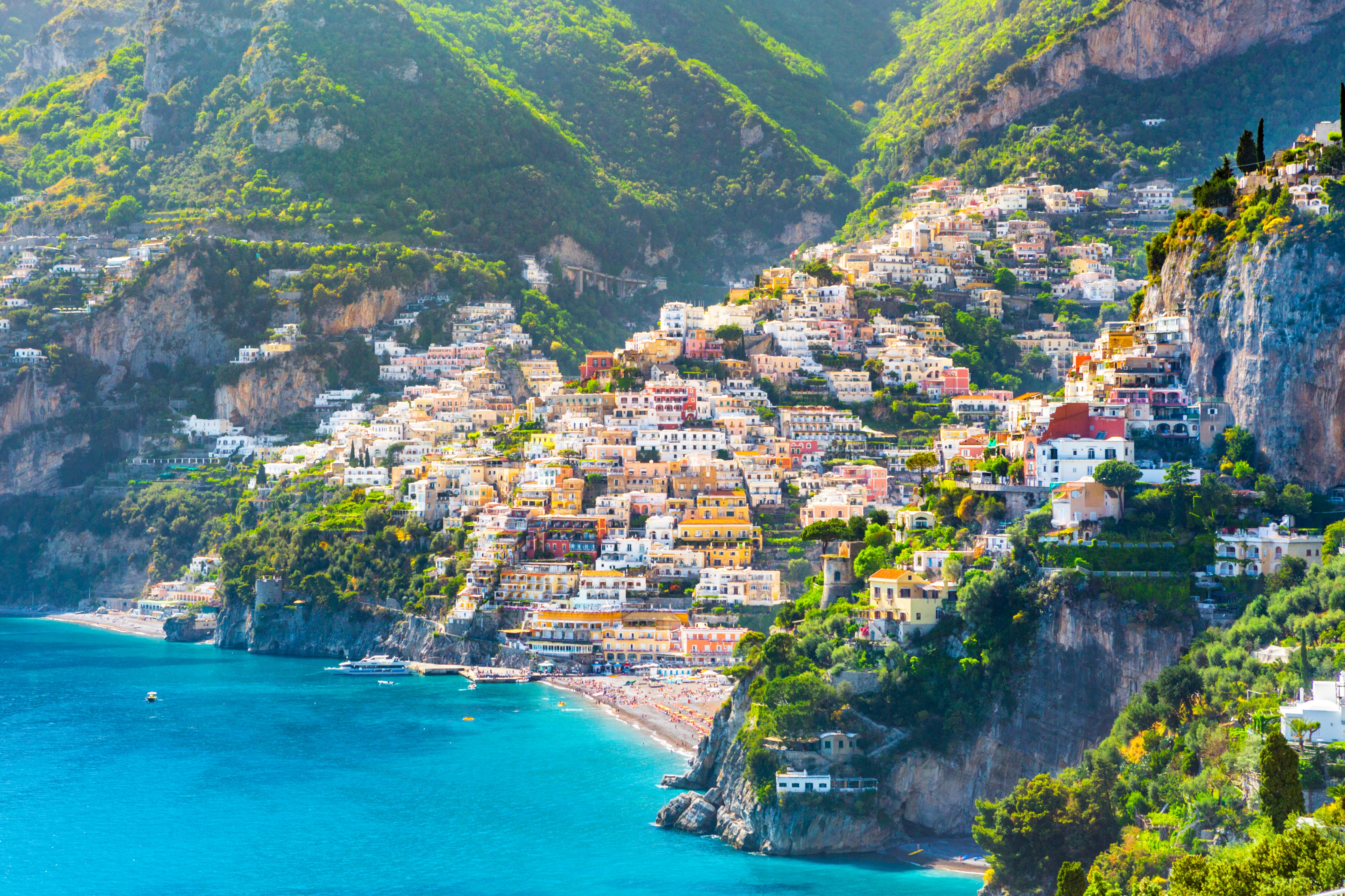 Positano on Amalfi Coast in Italy