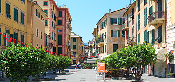 Rapallo in the Liguria Region of Italy
