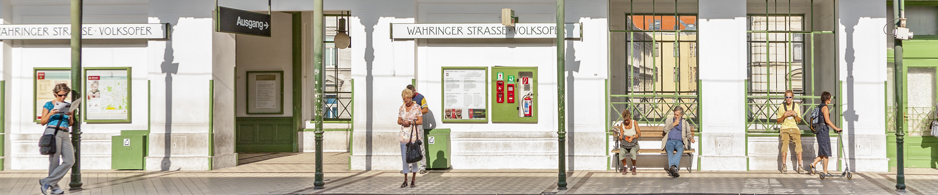 Waehringer Strasse Station in Vienna, Austria